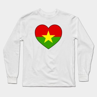 Heart - Burkina Faso _067 Long Sleeve T-Shirt